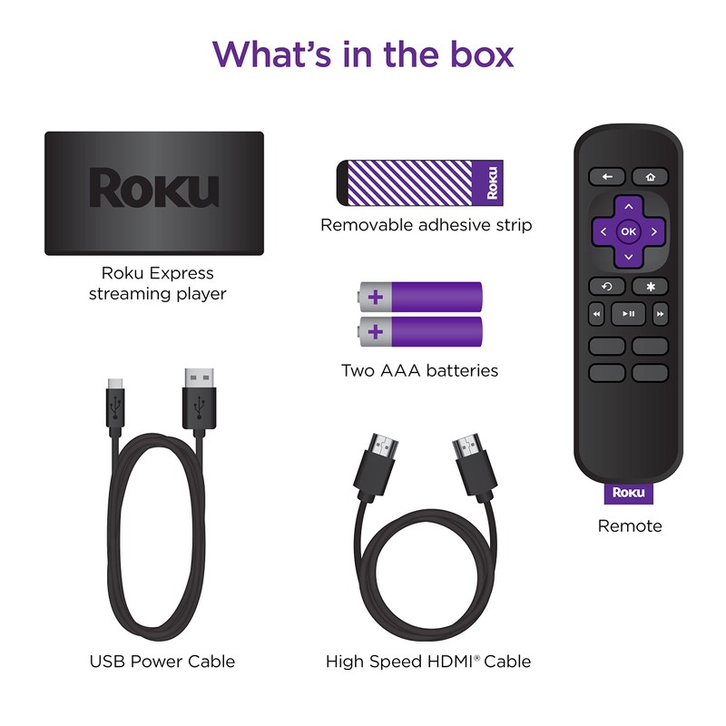 Roku Express | HD Roku Streaming Device with Standard Remote