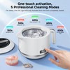 Ultrasonic Retainer Cleaner Machine 45kHz Dental Cleaning Pod 5 Modes