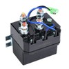 EVGATSAUTO Winch Contactor Solenoid, 1500-5000lb Winch Solenoid Relay 12v relay