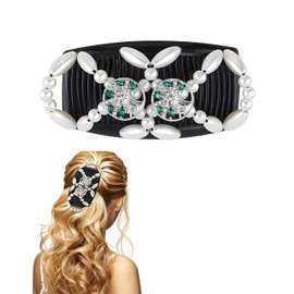 MOPZIJA Double Layer Hair Clip, Stretch Double Hair Combs Insert Comb Hair Clip Hair Clips for Women and Girls, Hair Comb for Plugging, Hair Combs for Plugging, African Butterfly Hair Clip