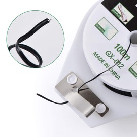 YDSL 328ft (100m) Twist Ties, Plant Ties for Vines Garden Wire with Cutter for Gardening Home Office, Multi-Function Black Plastic Coated Wire