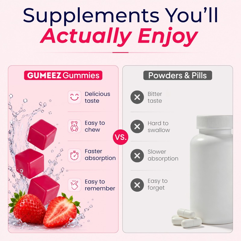 D Mannose Gummies with Cranberry – 700mg D-Mannose + 1000mg