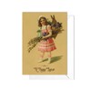 Funny Weird Victorian Easter Greeting Card with Envelopes (A Happy