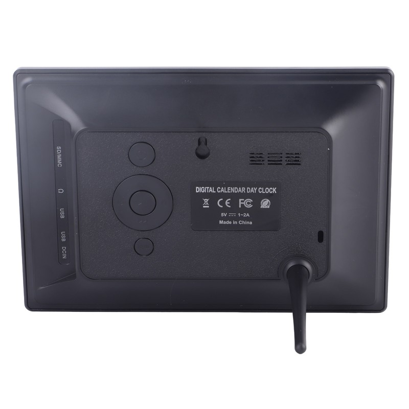 Digital Day Clock 7 Inch Auto Dimmable Clock with Unabbreviated