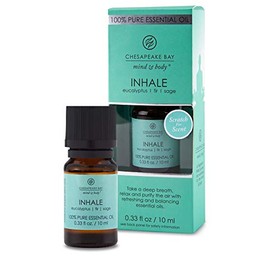 Chesapeake Bay Candle PT40936 100% Pure Essential Diffuser Oil, 10ml, Inhale (Eucalyptus Fir Sage)