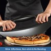 AILUROPODA 12-Inch Pizza Rocker Blade Cutter, Stainless Steel with Protective