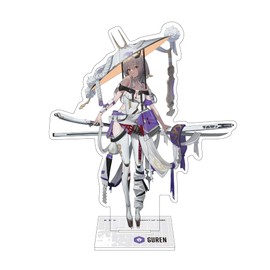 ALGERNON PRODUCT NIKKE Acrylic Stand, Guren, Approx. W 1.7 - 4.1 x H 4.7 inches (43 - 106 x 120 mm), Acrylic