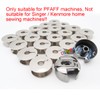 CKPSMS Brand - 20PCS BOBBINS&2PCS Bobbin Cases Compatible with PFAFF