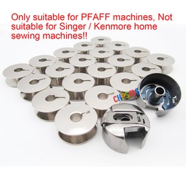 CKPSMS Brand - 20PCS BOBBINS&2PCS Bobbin Cases Compatible with PFAFF 138 234 238 331 333 335 437 438 439 460 463 480 PFAFF Home 1212 2022 6120 6230 6232 6250 7560