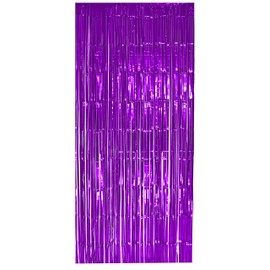 Foxxeo 35011 | Tinsel Curtain 91X244 cm Various Colours, purple