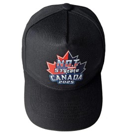 Canada is not 51th State 2025. Baseball Cap Canada Souvenirs Adjustable for Men Women Black