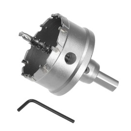 CoCud Hole Saw, 63mm Cutting Diameter, Carbide Tipped Tooth Hole Cutter Drill Bit - (Applications: for Stainless Steel Sheet Metal), 1-Piece