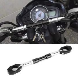 Motorcycle Balance Bar, Universal Adjustable Aluminium Alloy Motorcycle Balance Handlebar Reinforcement Lever (Black)