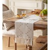 ZANZER Boho Table Runner 13 x 72.8 Inch Long Natural