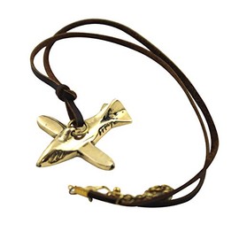 Collectibles Buy Royal Maritime Air Force Brass Pendant with Leather Cord Nautical Airplane Jewelry