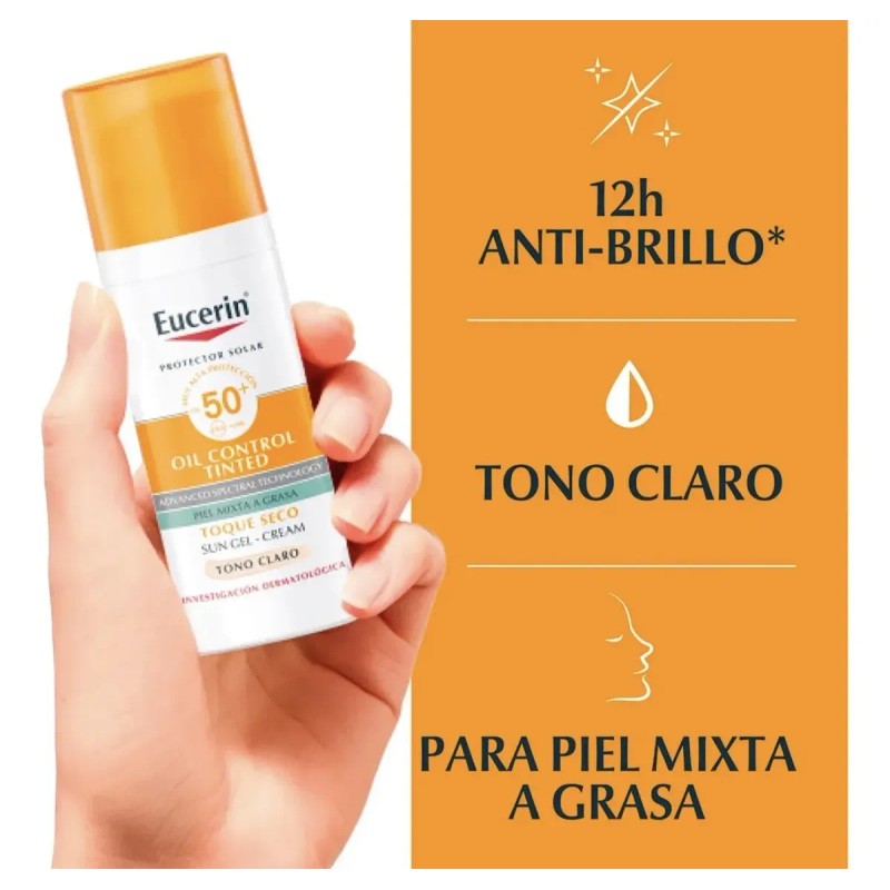 Eucerin Oil Control Protector Solar Claro Fps50 Duo Pack