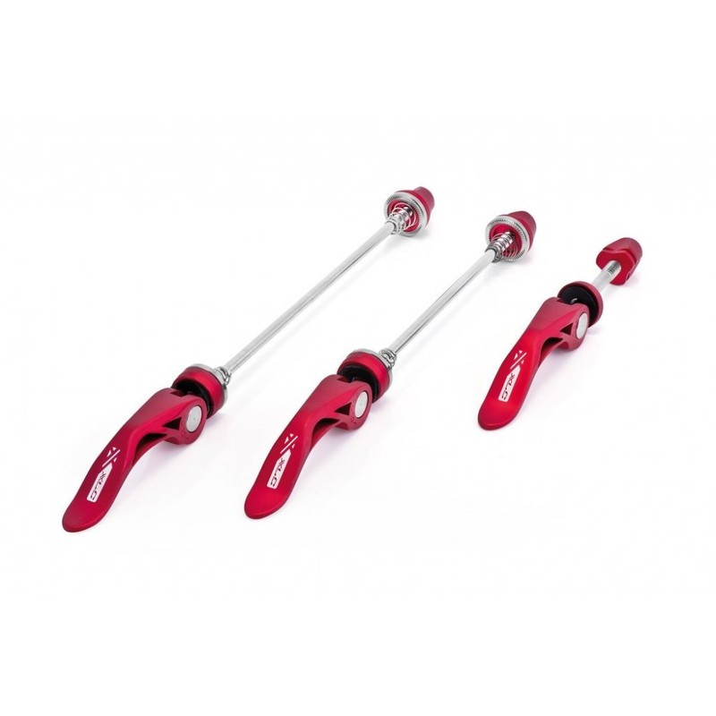 XLC Unisex – Erwachsene Schnellspannset QR-L05, Rot, Unisize