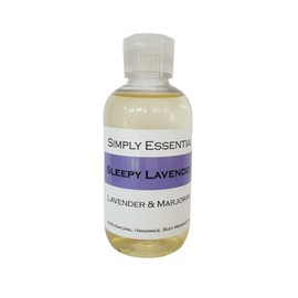 Simply Essential Sleepy Lavender Massage Oil with Marjoram 100ml Natural Relaxing Blend for Natural Sleep and Relaxation