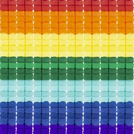 Time to Sparkle 8 Pack Four Leaf Paper Garland 16.5 * 11.5cm Reusable Foldable Towel Garland Ribbon Wedding and Event Party Decoration Hanging Paper Flower Decoration Colourful Stitching