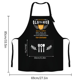 Tarklanda 30/40/50/60/70 Birthday Apron Man, Funny BBQ Apron Men, Cooking Apron Adjustable Kitchen Apron Cotton, Gifts for Men for 30/40/50/60/70th Birthday, BBQ Party, 30, One size fits all