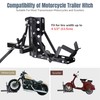 Yescom 800lb Motorcycle Trailer Hitch 2" Tow Receiver Scooter Carrier
