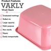 Vakly Wash Basins – Rectangular Plastic Hospital Bedside Soaking Tub