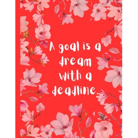 Garden of Ideas: Red Blossoms of Creativity Notebook