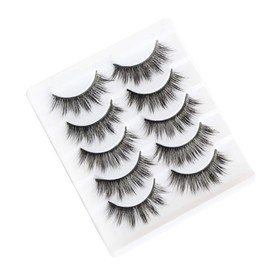 5 Pairs False Eyelashes Natural Fake Eyelashes Fluffy Hand-made Eyelashes Extension (3D304)