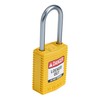 Brady (CPT-YLW-38AL-KD) SafeKey Nylon Lockout Padlock - Compact with Aluminium