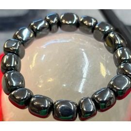 Unbranded hematite Nugget Stretch bracelet