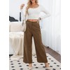 Sidefeel Wide Leg Pants for Women Casual High Waisted Button