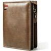 Cartera para Hombre, con RIFD Protección, 11 Ranuras para Tarjetas,