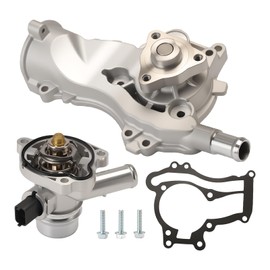 Water Pump Thermostat Kit Fit for Buick Encore 2013-2020, for Chevy Cruze 2011-2016, for Sonic 2012-2020, for Trax 2013-2020 L4 1.4L Replace AW6662 25192709 55565336 902808