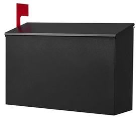 Wall-Mounted Mailbox, Large Capacity Rust-Resistant for Outside Use,15.24” L x 4.72”W x 10.43”H, Black (Black)