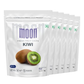 Moon Freeze Dried Kiwi, No Preservatives, No Added Sugar, Healthy Dried Fruit, 100% Natural, Vegan, Gluten Free Snack for Kids and Adults, 16 g Pouch (Pack of 06)