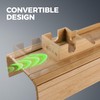 Croon Bamboo Sofa Arm Tray with Wireless Charger for Mobiles,