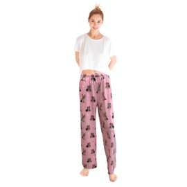 E & S Imports Women's Yorkie Dog Lounge Pants - Pajama Pants Pajama Bottoms - Large