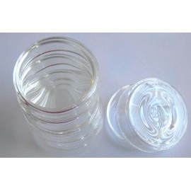 Glass Petri Dish, Tissue Culture Plate, Autoclavable Borosilicate Glass, Biology Microbiology Lab Dishes (60 mm, Pack of 6)