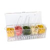 IVYHOME Ice Chilled 5 Compartment Condiment Server Caddy | Fruit