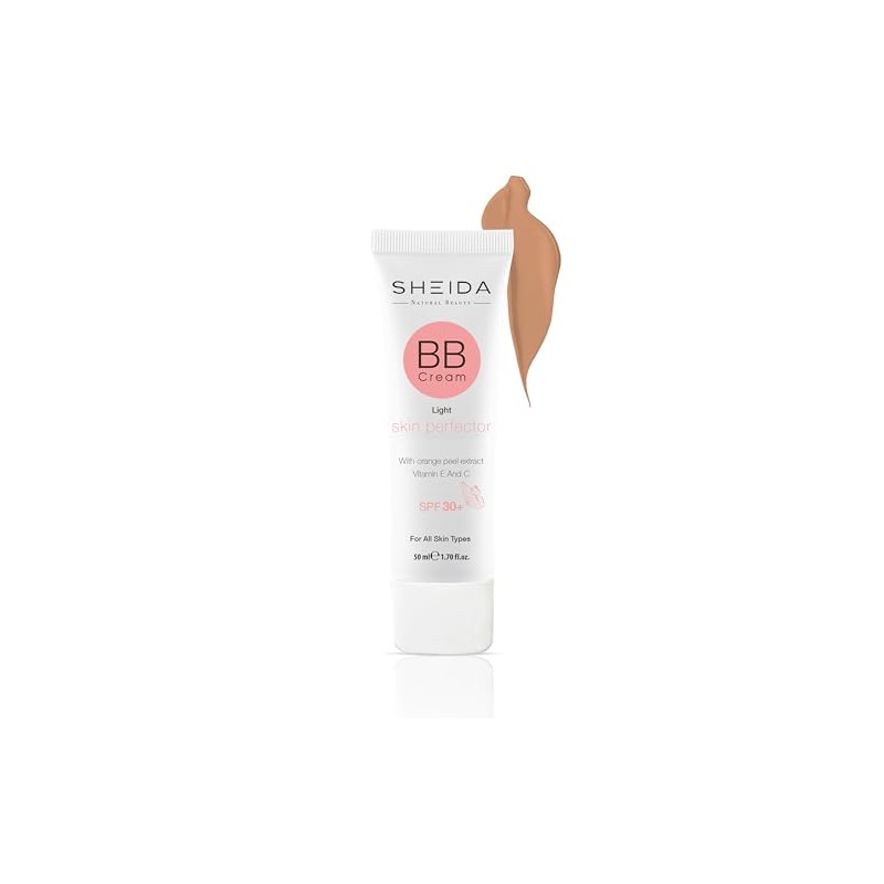 Sheida BB Cream Skin Perfecter, Lightweight, SPF 30+, for All