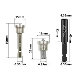 Xiciki 10 PCS Plasterboard Tools Drywall Bit Set, Drywall Screw Bit with Magnetic Depth Setter, 1/4 Inch Hex Shank, 60mm Extension Socket, Plasterboard Screwdriver Bits for Plasterboard Installation