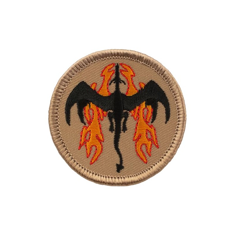Flame Breathing Dragon Patrol Patch - 2" Round