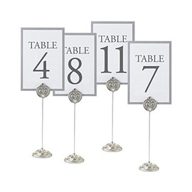 Lillian Rose Silver Wedding Reception Table Number Holders (CP935)