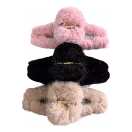 KFMX 12pinzas Para El Cabello Adorno De Peluche Mariposas Peinado