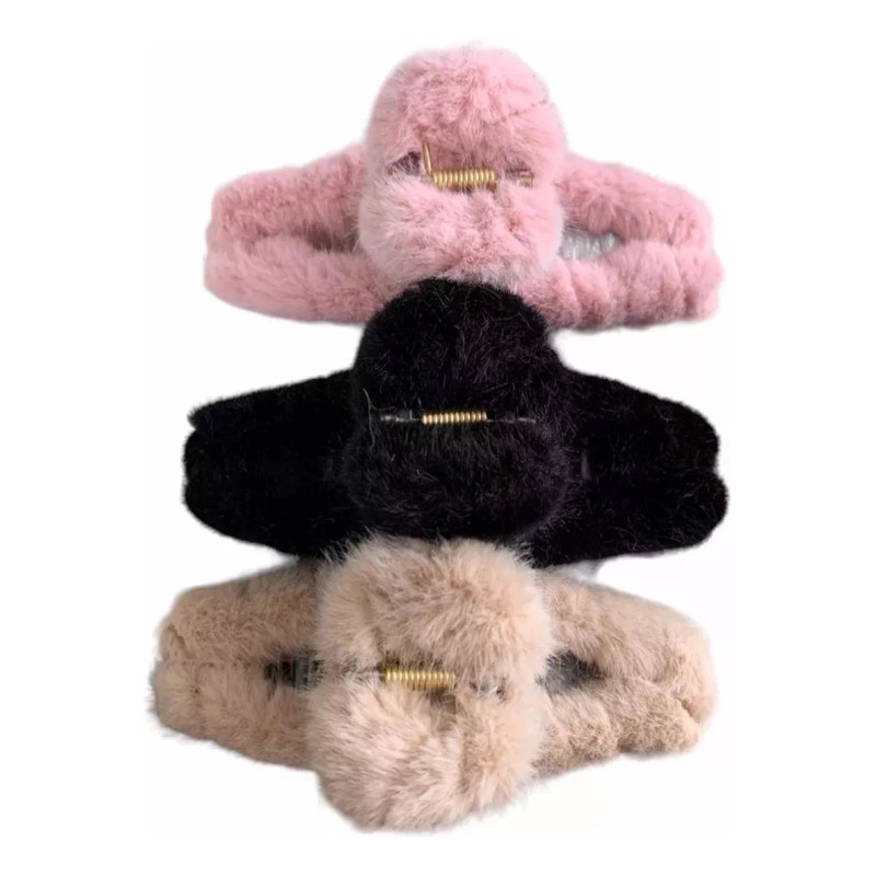 KFMX 12pinzas Para El Cabello Adorno De Peluche Mariposas Peinado