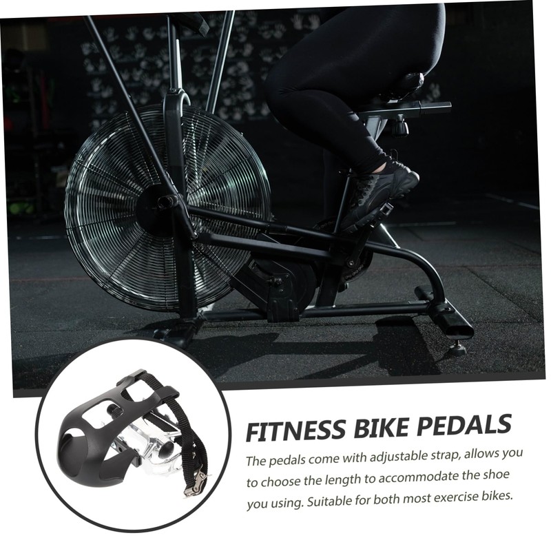 Mikinona 1Pair Lightweight Non Skid Exercise Bike Pedal Comfortable Base