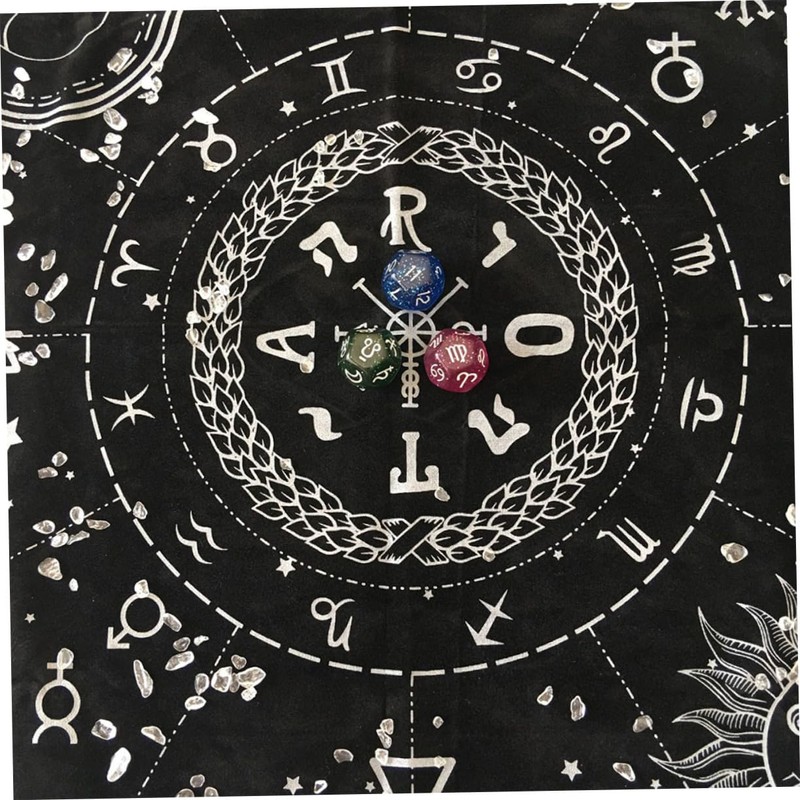 BIUDECO Divination Cards Tablecloth Lightweight Pagan Altar Cloth for Home