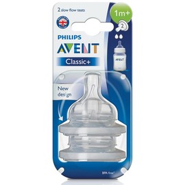 Avent Buy Avent Anti colic Teat Slow Flow 1m Plus 2 Pack Online