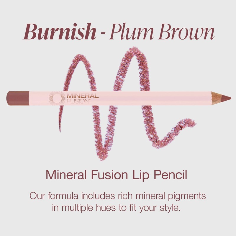 Mineral Fusion Lip Liner Pencil, Burnish 0.04 Ounce