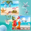 3 Pieces Summer Ocean wooden table sign standing wood Starfish